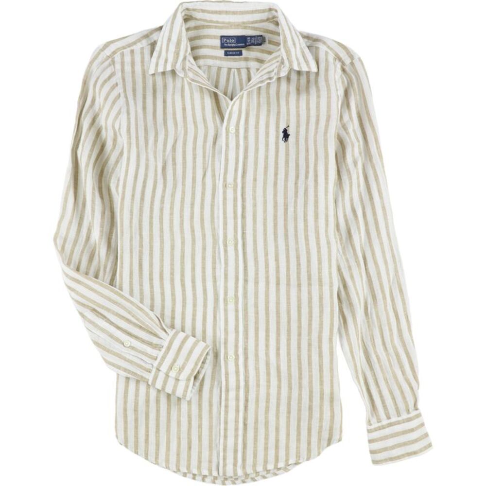 Ralph Lauren Mens Classic-Long-Sleeve Button Up Shirt, NWT